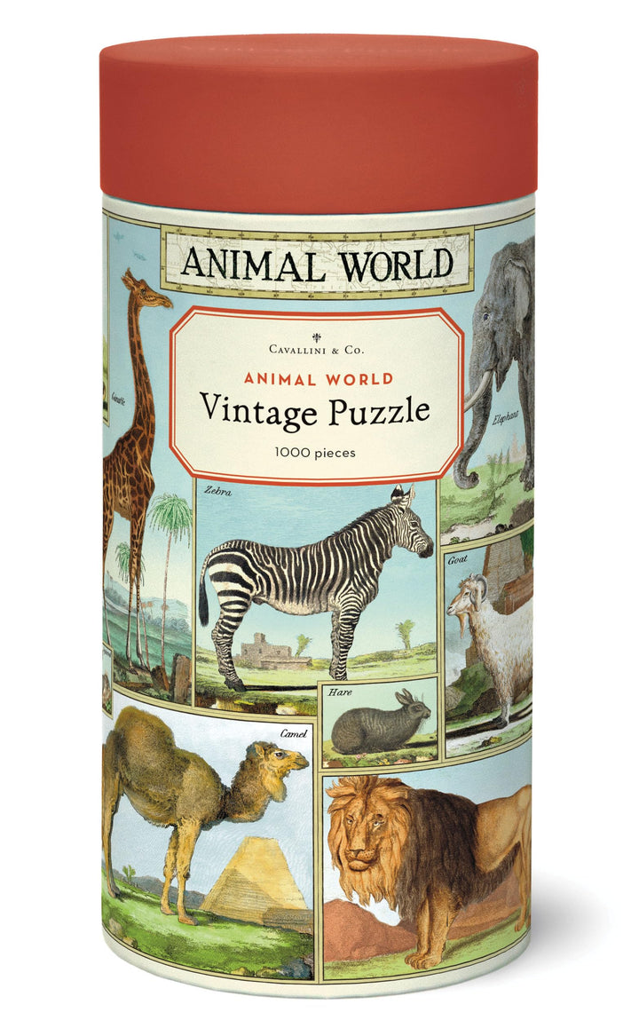 Cavallini, Tierwelt - Tiere Cavallini Vintage Puzzle, 1000 Teile