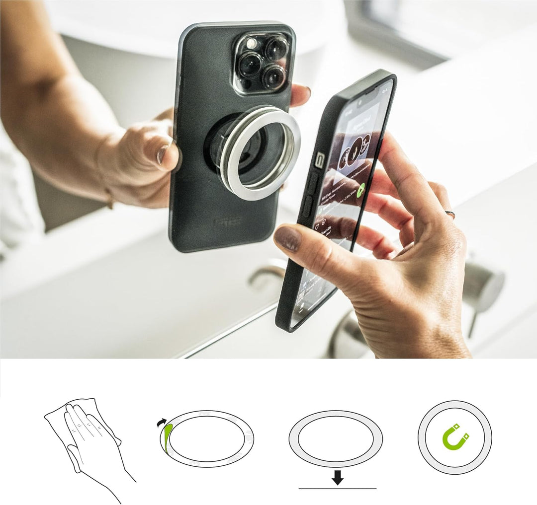 SP CONNECT Micro Stem Bundle | SPC+ | kompatibel mit Samsung A54 | Handy Halterung für den fahrradle