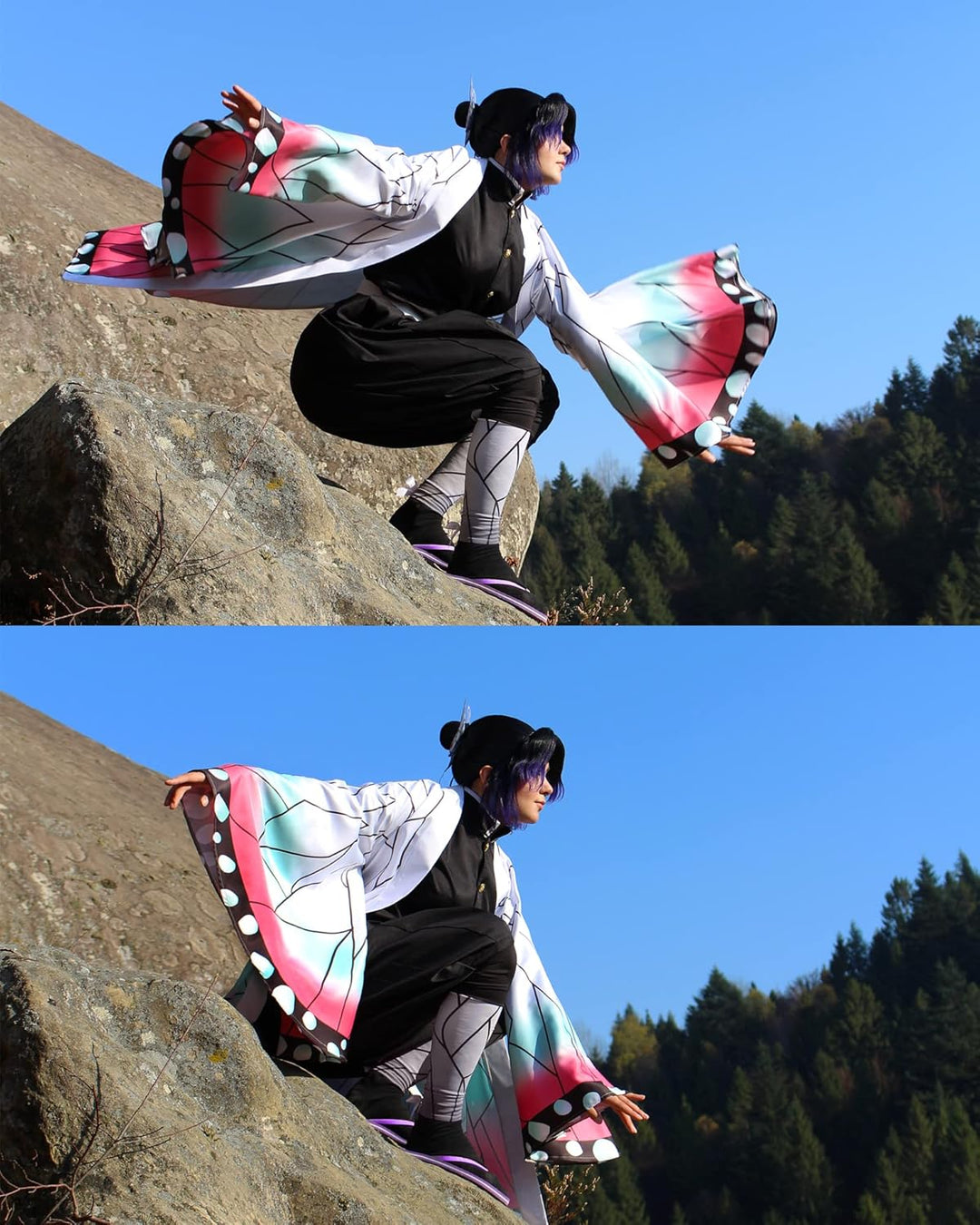 FCCAM Agatsuma Zenitsu Cosplay Kimono Vollständiger Satz Anime Zenitsu Cosplay Kostüm Erwachsene Wei