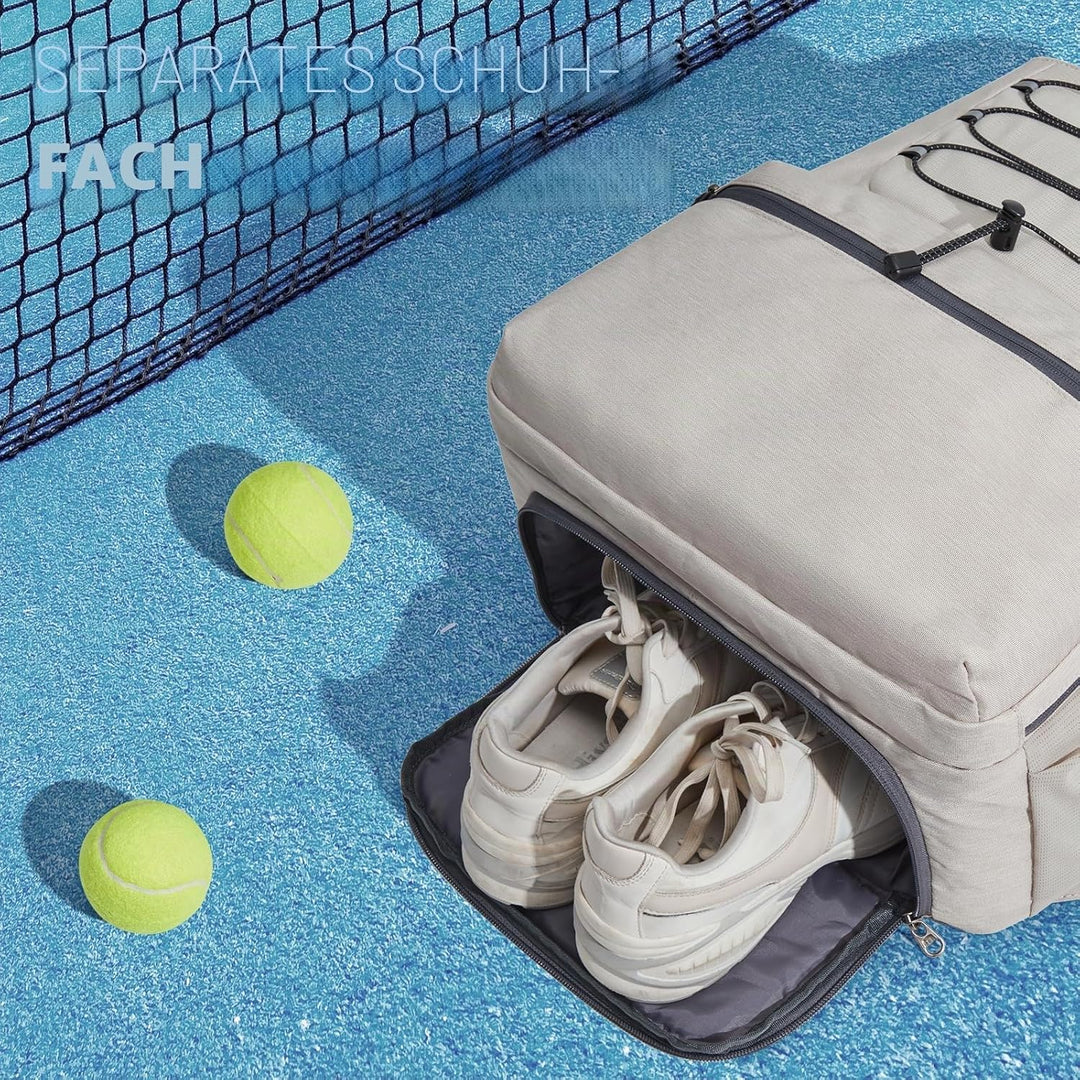 G4Free Tennistasche, Tennisrucksack für Damen und Herren, grosse Pickleball-Tasche, hält 4 Schläger