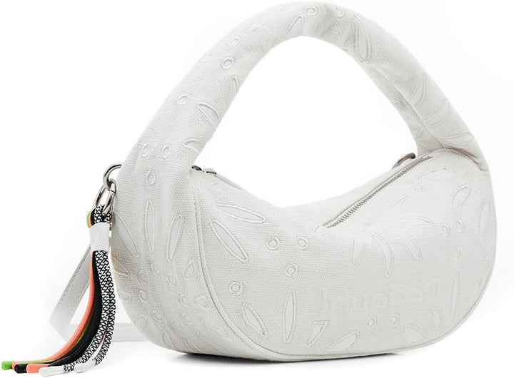 Desigual Damen Bag_Summer Dandelion BANG 2000 Black Weiss, Weiss