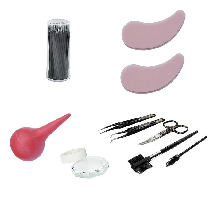 Profi-Set - Silk Lashes - Seidenwimpern - Volumentechnik - D-Curl - 0,07 mm Stärke D-Curl