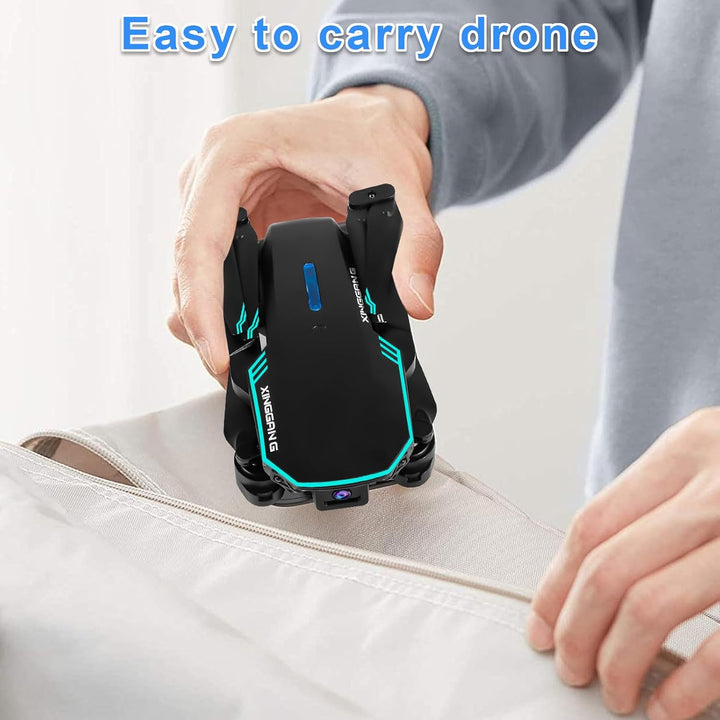 Drohne mit Kamera 720P HD für Kinder, WiFi FPV Drone für Anfänger, RC Quadcopter mit 2 Akku, Schwerk