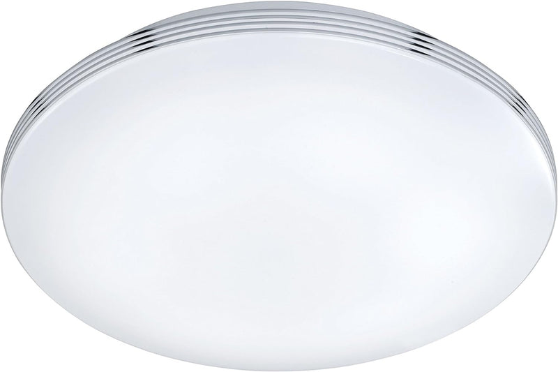 Trio Leuchten LED Deckenleuchte Apart 659412406, Metall chrom, 1x 24 Watt, Durchmesser 41cm, Durchme