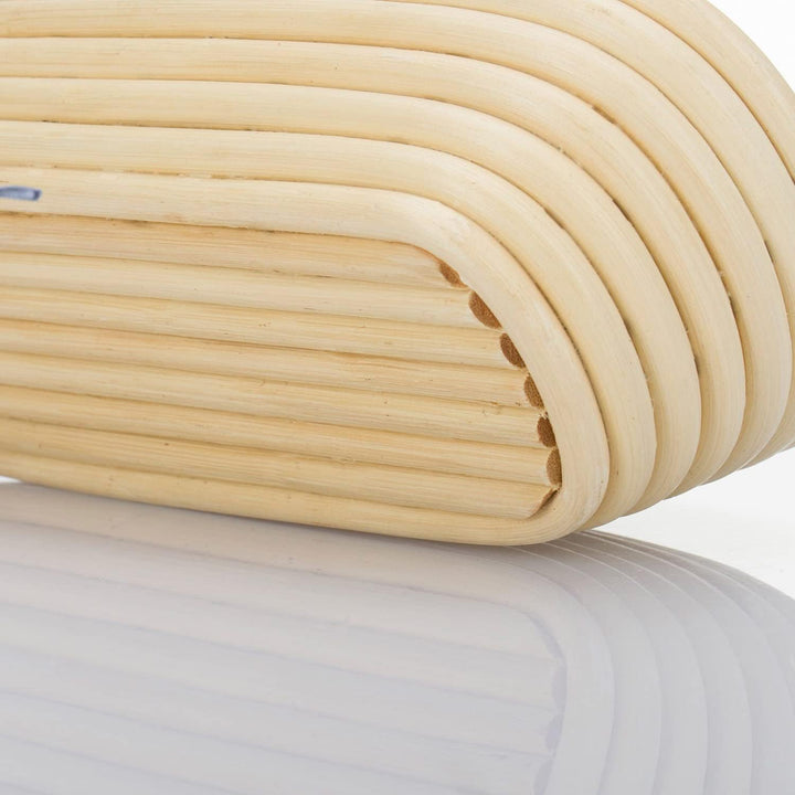 Westmark Gärköbchen-Set, 2tlg., Gärkörbchen oval + Bezug, Peddigrohr/Baumwolle, Hellbeige/Beige, 320