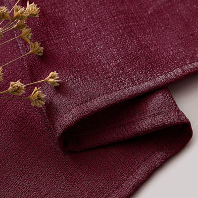 MIULEE 2er Set Voile Vorhang Sheer Leinenvorhang mit Ösen Transparente Unregelmässige Textur Gardine