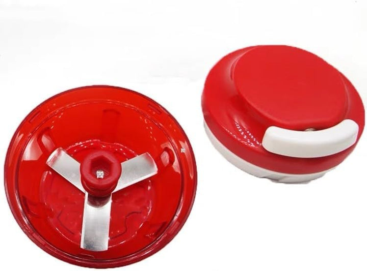 Zwiebelschneider, Zerkleinerer ohne Strom, Zwiebelschneider Manuell mit Seilzug, Gemüseschneider Hau