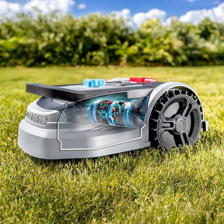 Cecotec Rasenmähroboter Conga Grasshopper 300. Digitaler Brushlessmotor, Flächen von 300 m², maximal