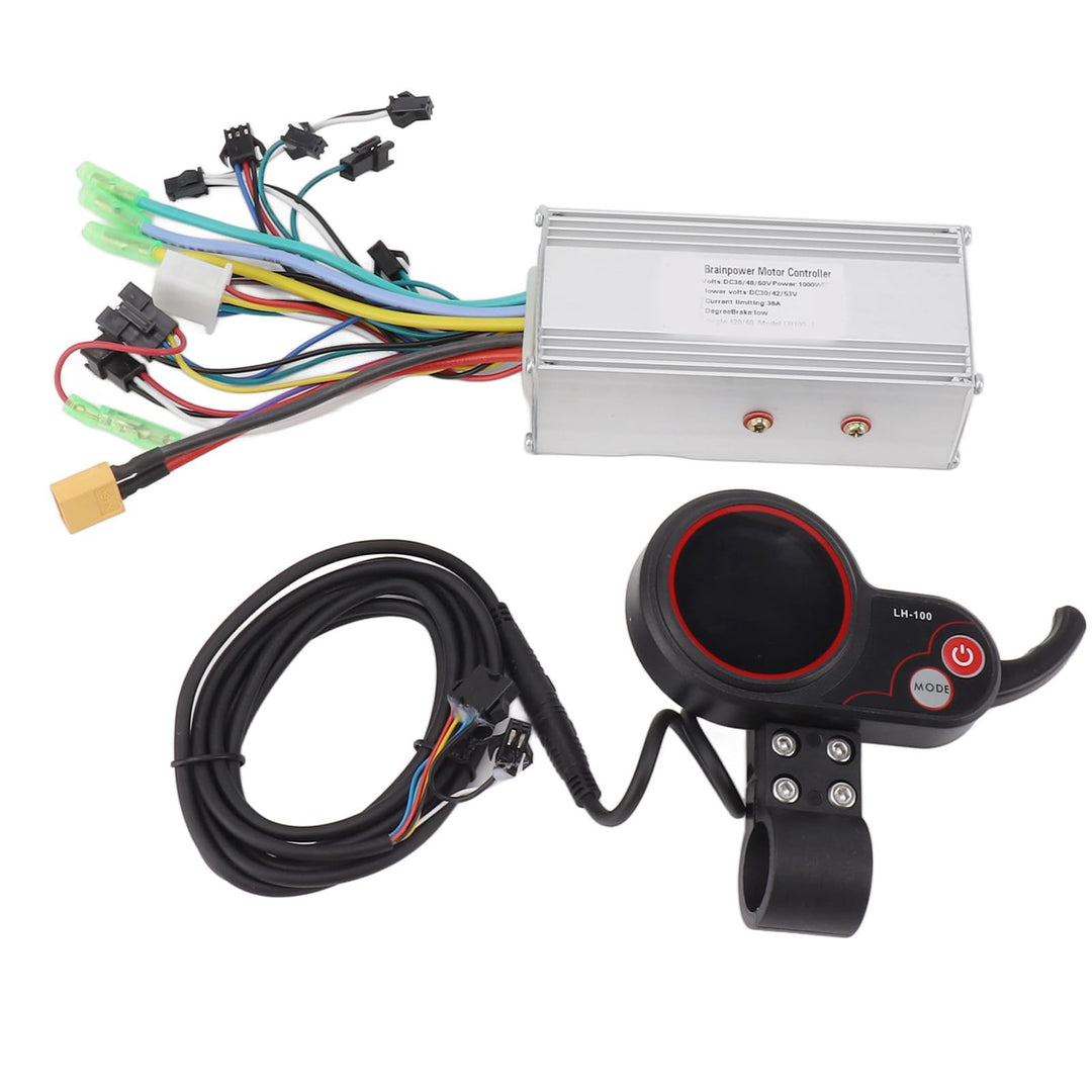 BuyWeek Elektrofahrrad Brushless Motor Controller Kit, 36V 48V 60V 1000W 38A 3 Modus Sinuswelle Cont