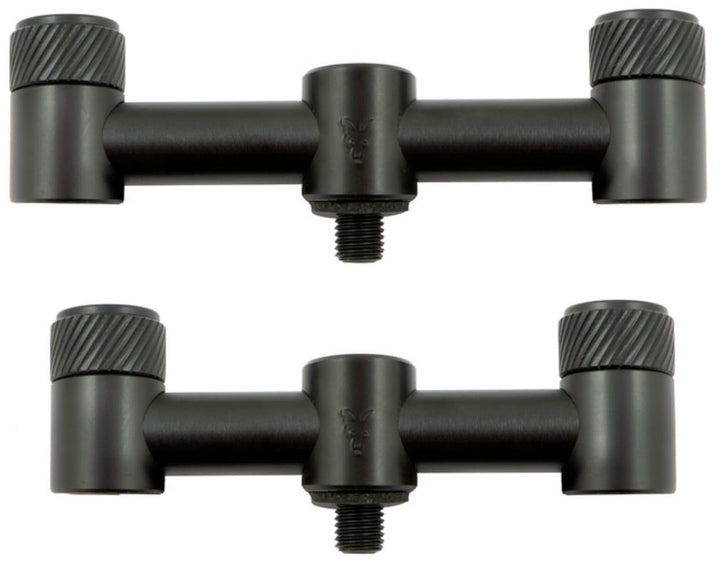Fox Black Label 2-Rod QR Buzzer Bar Narrow (9,5 & 11cm) - 2 Buzzerbars zum Angeln auf Karpfen, Ruten