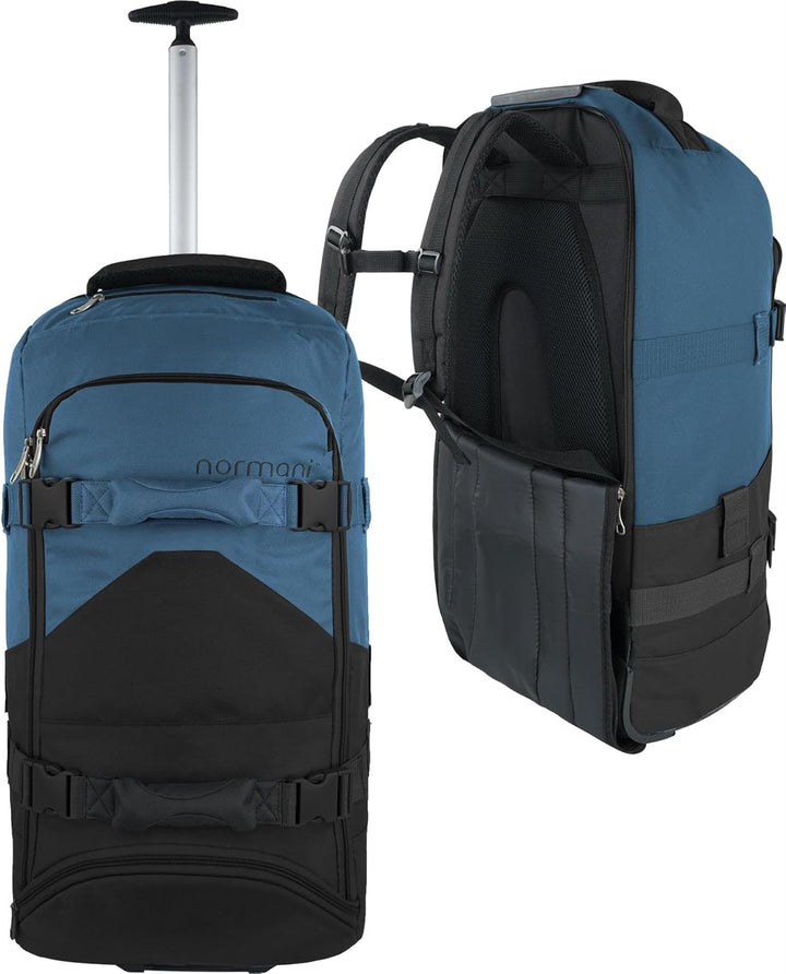 normani Reisetasche Trolley mit Rucksackfunktion 90 Liter - Backpacker mit Frontloader praktischer R