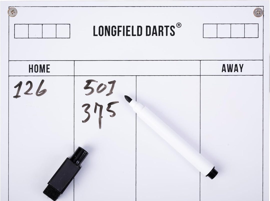 Holz Dartschrank, sisal Dartscheibe, inbegriffen 6 Darts 18gr und Zubehör weiss