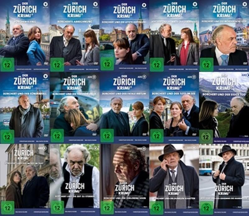 Der Zürich Krimi (Folge 1+2+3+4+5+6+7+8+9) + (11+12+13+14+15+16) Borcherts Fälle [15-DVD], DVD
