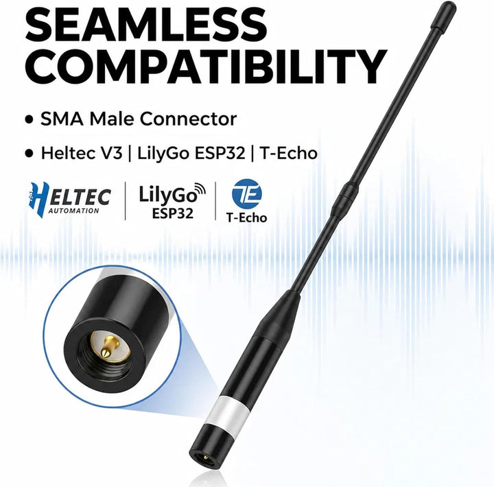 868MHz Meshtastic LoRa Antenne 10dBi High Gain, 40cm Langstrecken SMA Stecker Omni Whip für He ltec