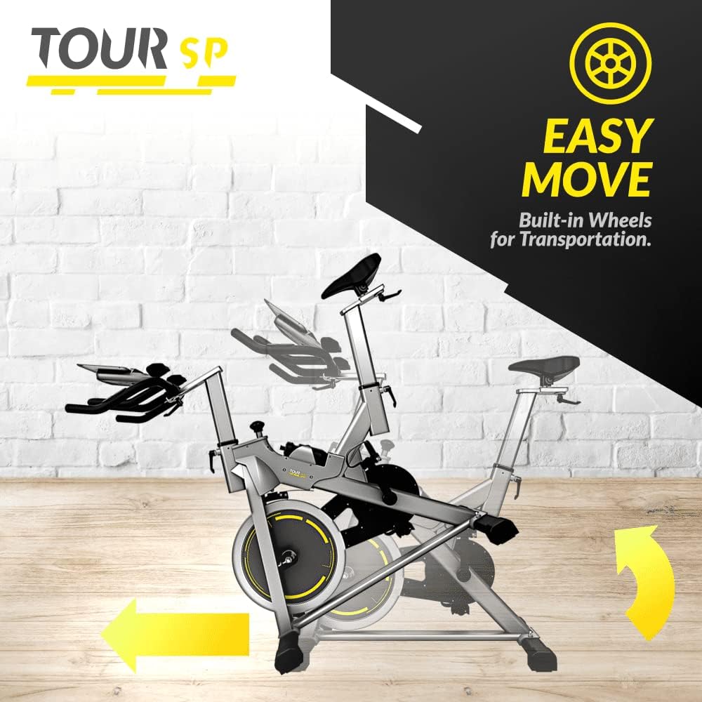Bluefin Fitness Tour SP Hometrainer Bike | Heimtrainer SP Speed Fahrrad Trainingsfahrrad | Kinomap S
