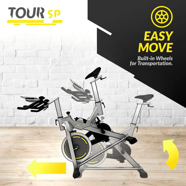 Bluefin Fitness Tour SP Hometrainer Bike | Heimtrainer SP Speed Fahrrad Trainingsfahrrad | Kinomap S