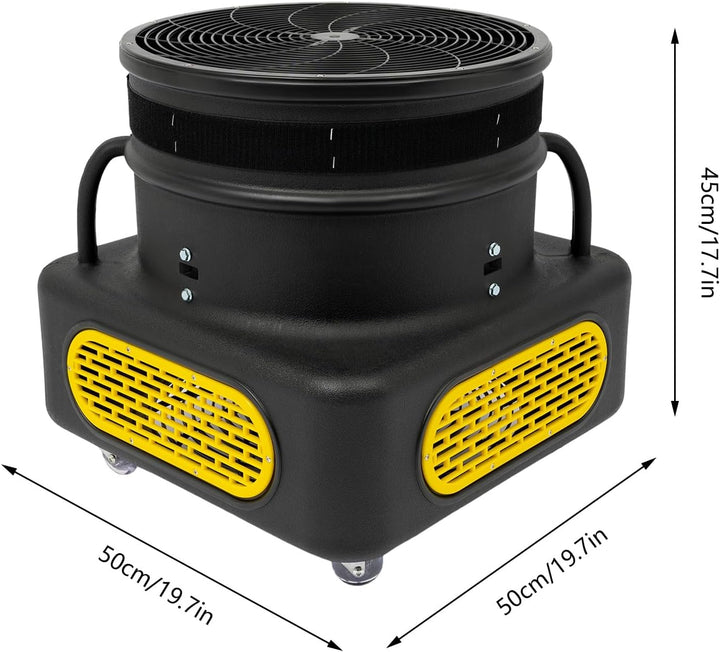 Puppentänzer Gebläse 750W, Gebläse für Aufblasbare Tänzer, Blower 2800 U/min, 4 Räder (2 mit Bremse)