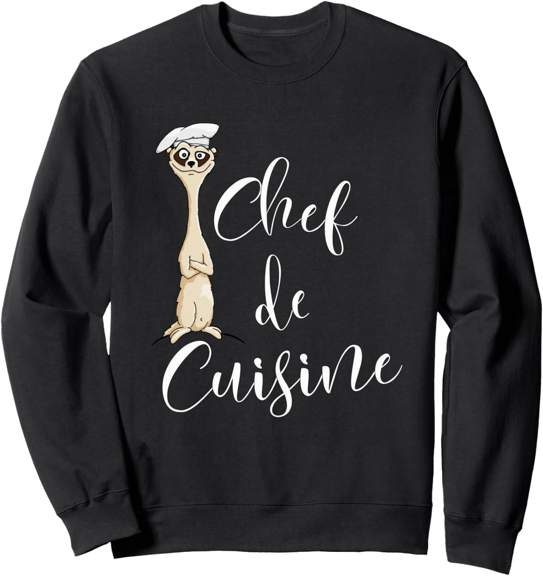 Erdmännchen Koch Küchenchef Chef de Cuisine Sweatshirt