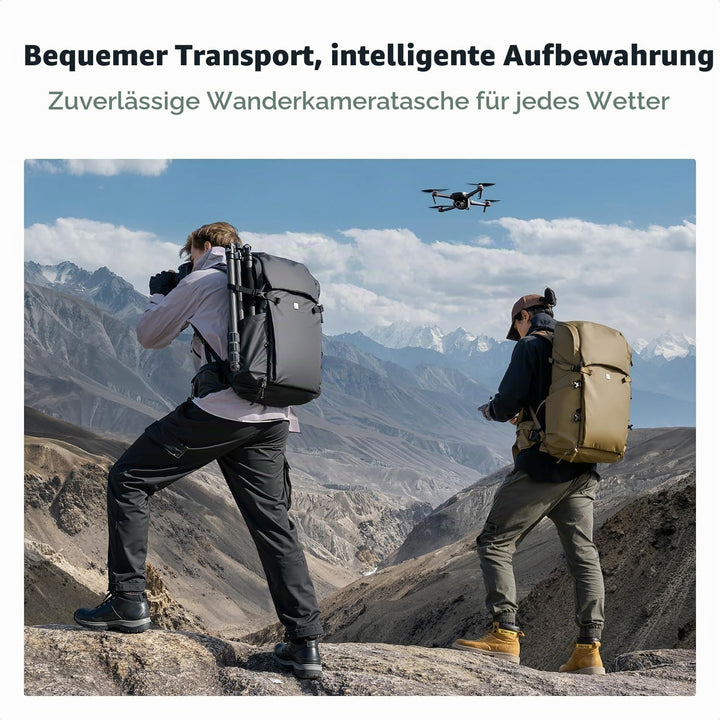 K&amp;F Concept Kamerarucksack 30L, Professionelle Grosse Fotorucksack, Camera Backpack Wasserdicht, Rei