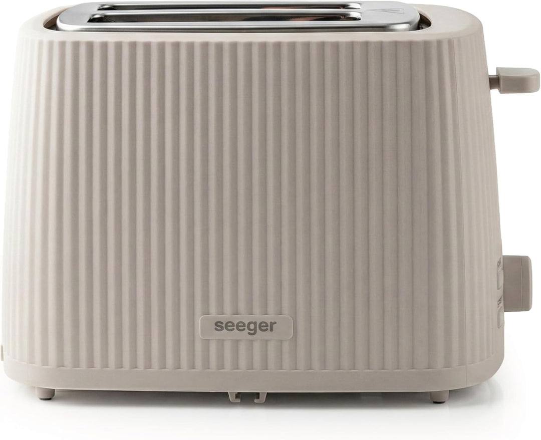 Seeger Toaster, 2 scheiben, 7 bräuningsstufen, Liftfunktion, Krümelschublade, Beige, 930 Watt, SGR15