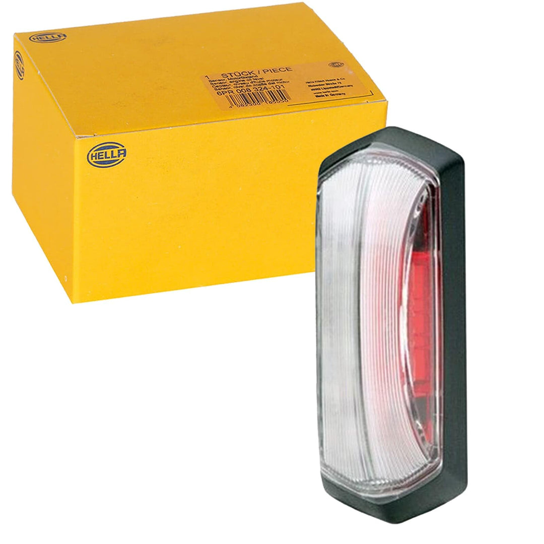 HELLA - Umrissleuchte - LED - 24V - LED-Lichtfarbe: rot/weiss - seitlicher Anbau - 2XS 205 020-011,