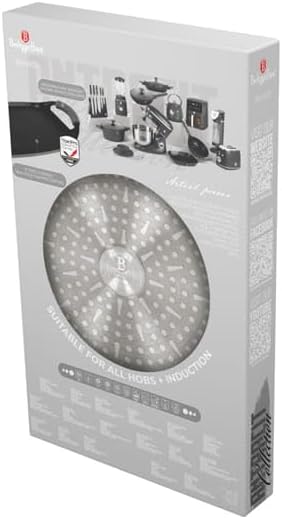 Berlinger Haus 47 cm grosse geschmiedete Aluminium-Grillplatte mit Griffen für Ofen und Induktionsko