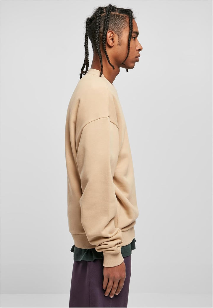 Urban Classics Herren Sweatshirt Ultra Heavy Crew aus Baumwolle, Rundhalsausschnitt, erhältlich in 4