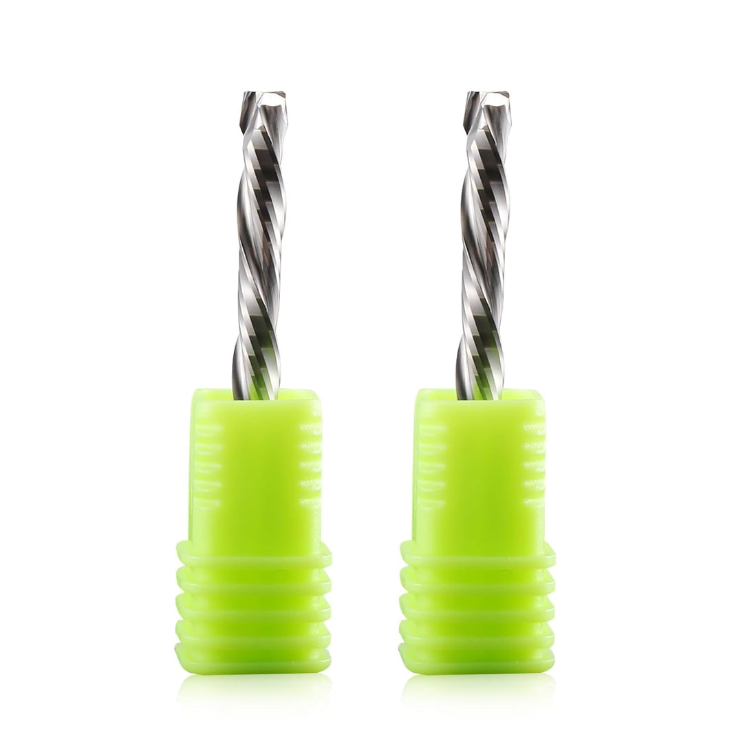 6mm Schaft Downcut CNC Fräser Schaftfräser 2 Stücke, 2-Flöte Spiralnutfräser 25mm Schnittlänge CNC B