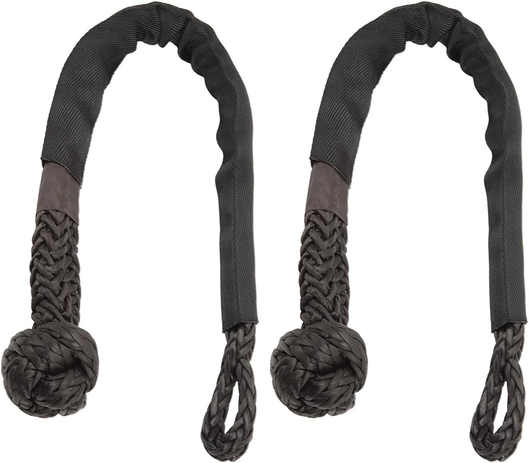 Weicher Schäkel, Seilschäkel, reissfest, tragbar, für SUV für Boot(Schwarz)