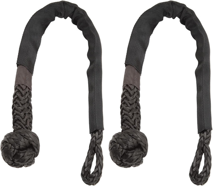 Weicher Schäkel, Seilschäkel, reissfest, tragbar, für SUV für Boot(Schwarz)