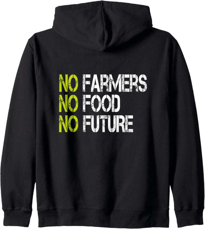 Landwirt Demo Demonstration No Farmers No Food No Future Kapuzenjacke