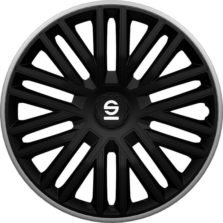 Sparco Radzierblenden Bergamo - 15-Zoll - Schwarz/Grau - Satz mit 4 Stück