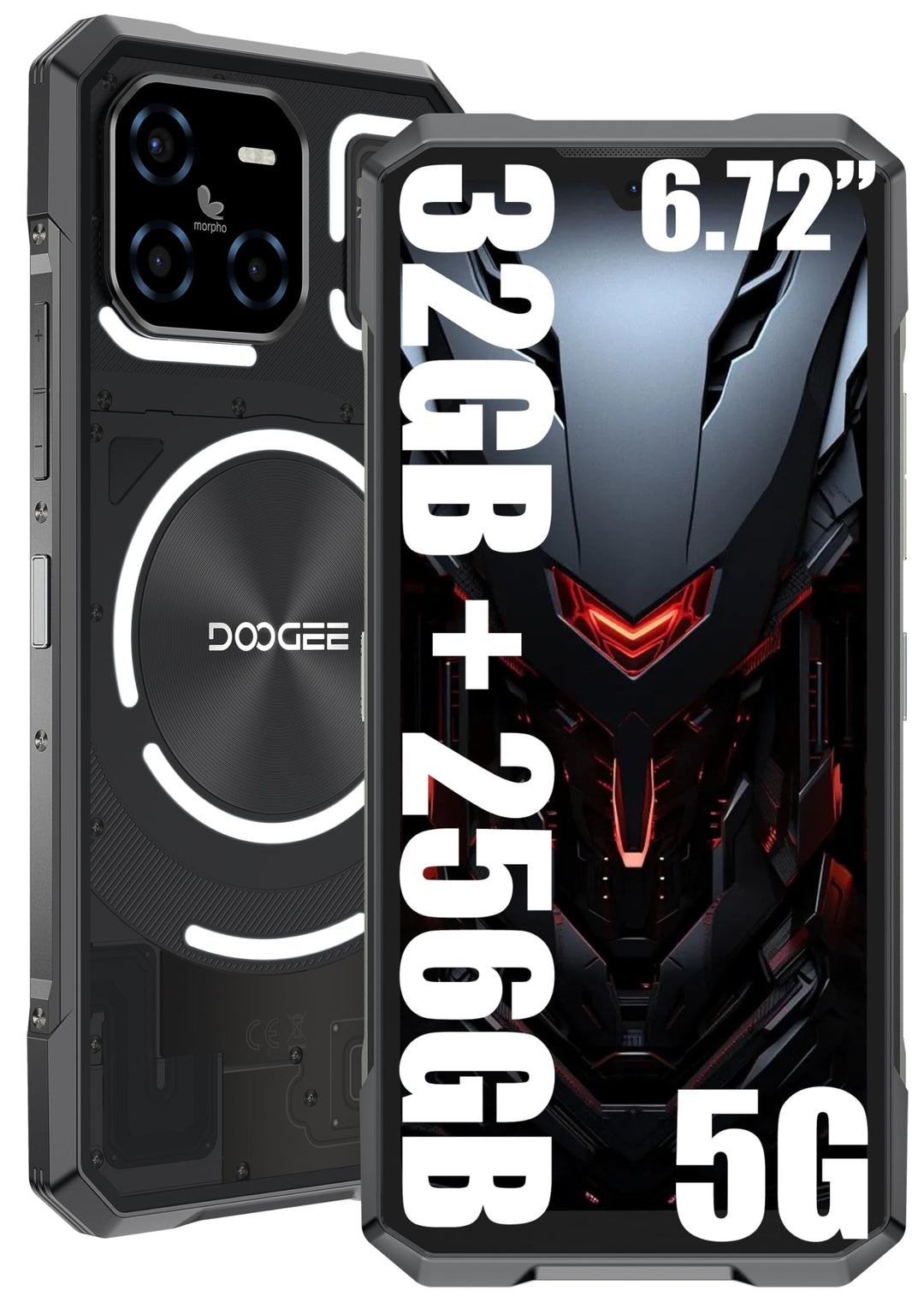 DOOGEE Blade GT Outdoor Handy 5G Smartphone (2025), Dimensity 7050 32GB+256GB Android 14 IP68 Handy