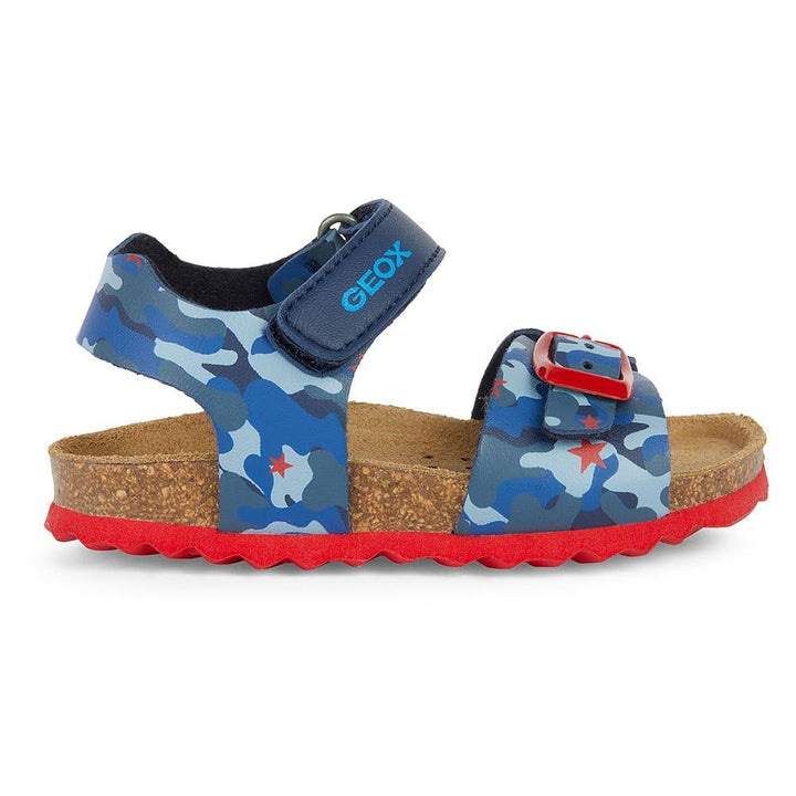 Geox Jungen B Chalki Boy Sandale 20 EU Navy Red, 20 EU Navy Red