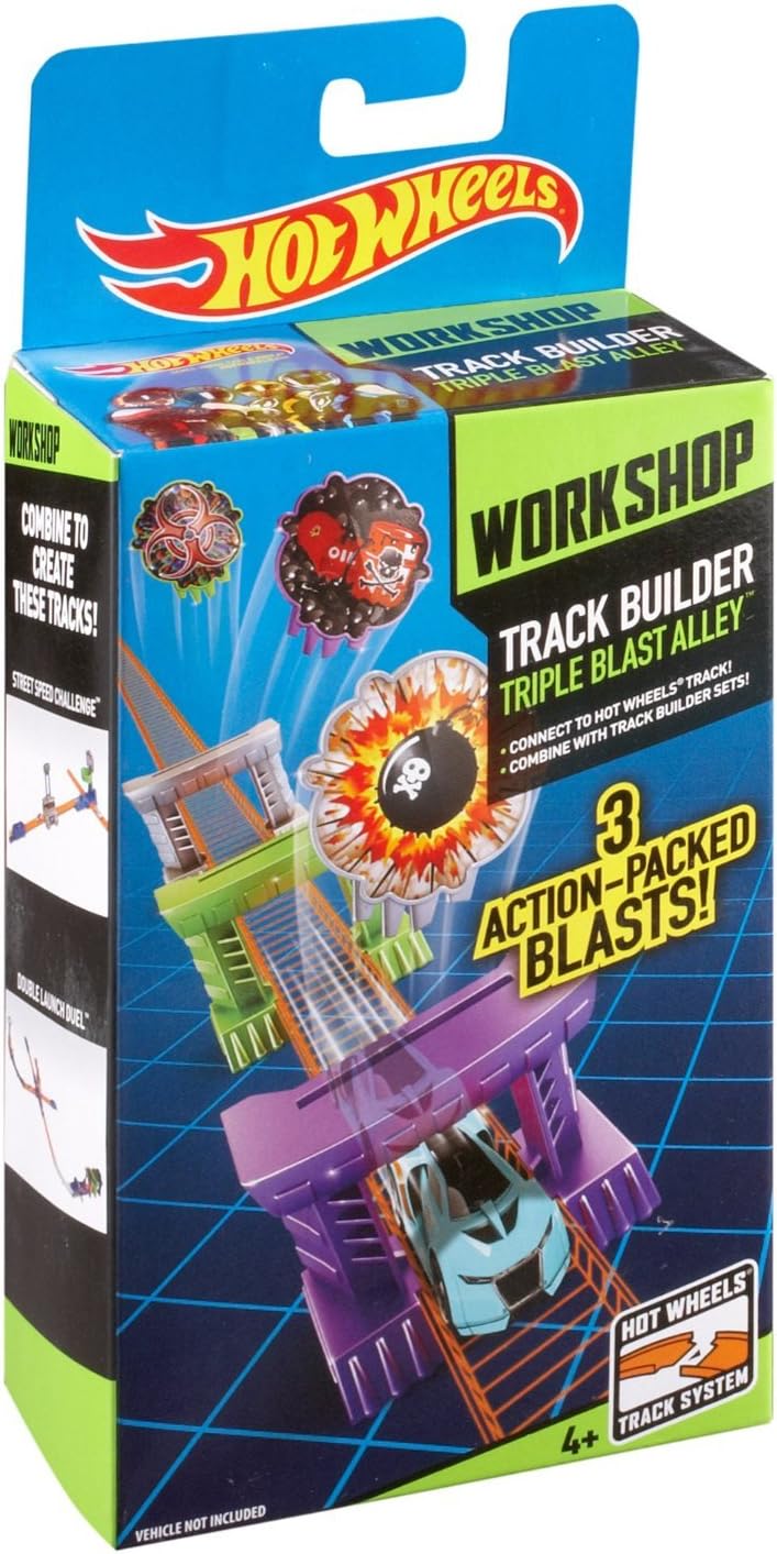 Hot Wheels Track Builder Triple Blast Alley Stunt Pack