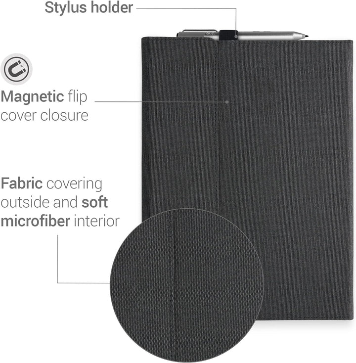 kwmobile Hülle kompatibel mit Microsoft Surface Pro 8 - Type Cover kompatibel - Stoff Tablet Cover i