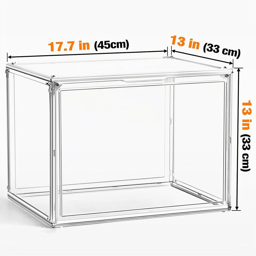 Schuhaufbewahrungsbox, XXX-Grosse Extra grosse Acryl Display Case Transparente Sneaker Schuh Organiz