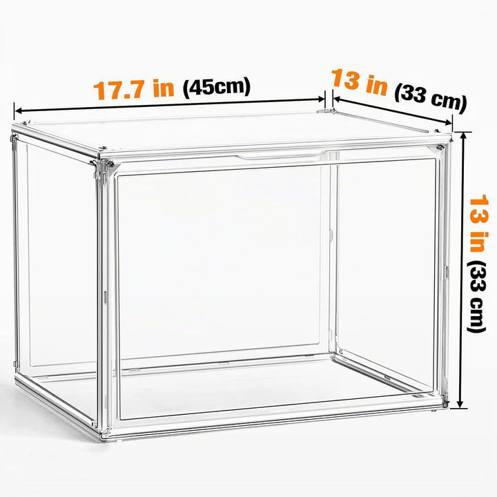 Schuhaufbewahrungsbox, XXX-Grosse Extra grosse Acryl Display Case Transparente Sneaker Schuh Organiz