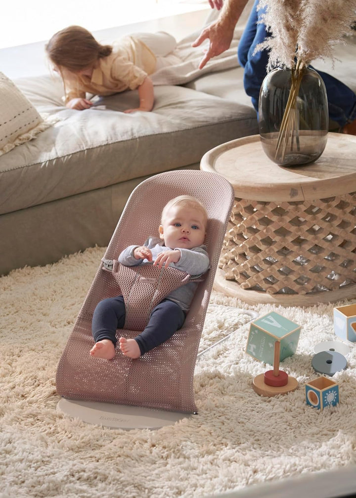 BabyBjörn Babywippe Bliss, Netzstoff, Altrosa Netzstoff Altrosa, Netzstoff Altrosa