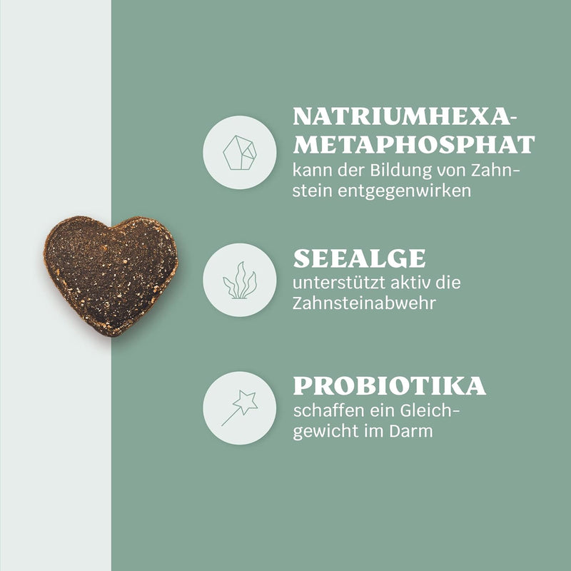 mammaly Fresh Smile Hunde Zahnpflege Snack, Zahnpflege Hund, gegen Hund Mundgeruch, Fressnapf Innova
