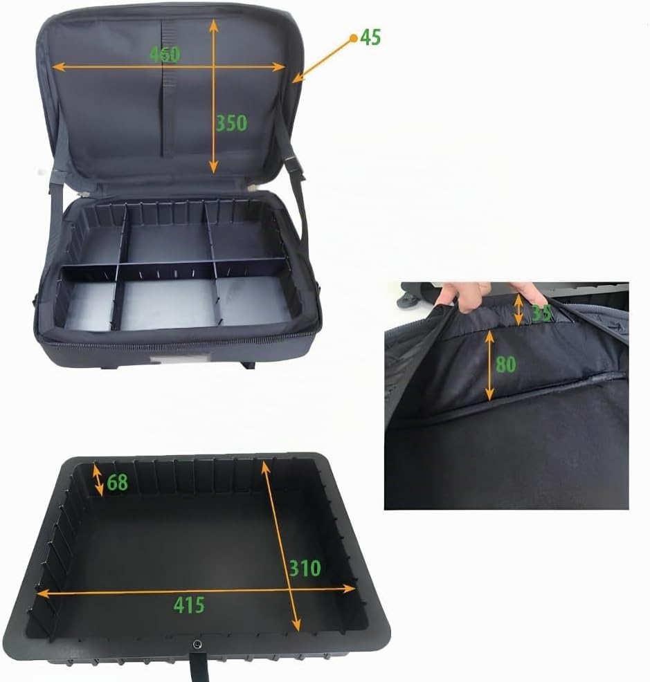 Beta BE 2107/C7 Werkzeugtasche aus High-Tech-Gewebe, Werkzeugkoffer (herausnehmbare Werkzeugpaneele