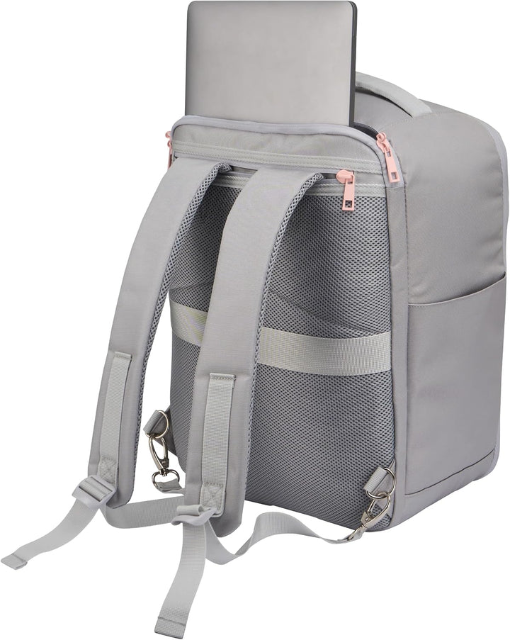 Cabin Max Handgepäck-Rucksack Backpack Reiserucksack Ryanair 40x30x20 24L 40 x 30 x 20cm Grau und Ro