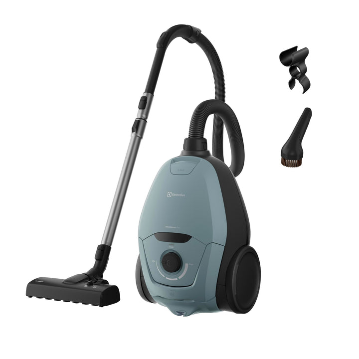 Electrolux Ultra Silencer Plus Staubsauger mit Beutel, EUSP-2MB4B, leise 64 dB, AllFloor Bürste für