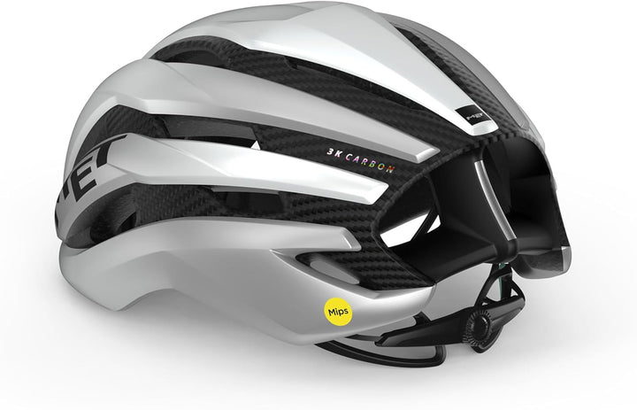 MET Trenta 3K Carbon MIPS Helm weiss/grau Einheitsgrösse, Einheitsgrösse