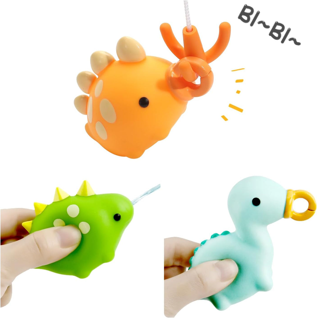 Badespielzeug, CUTE STONE Wolken-Dusche Badespielzeug Set mit Angelspiel, eine Schildkröte, EIN Dino