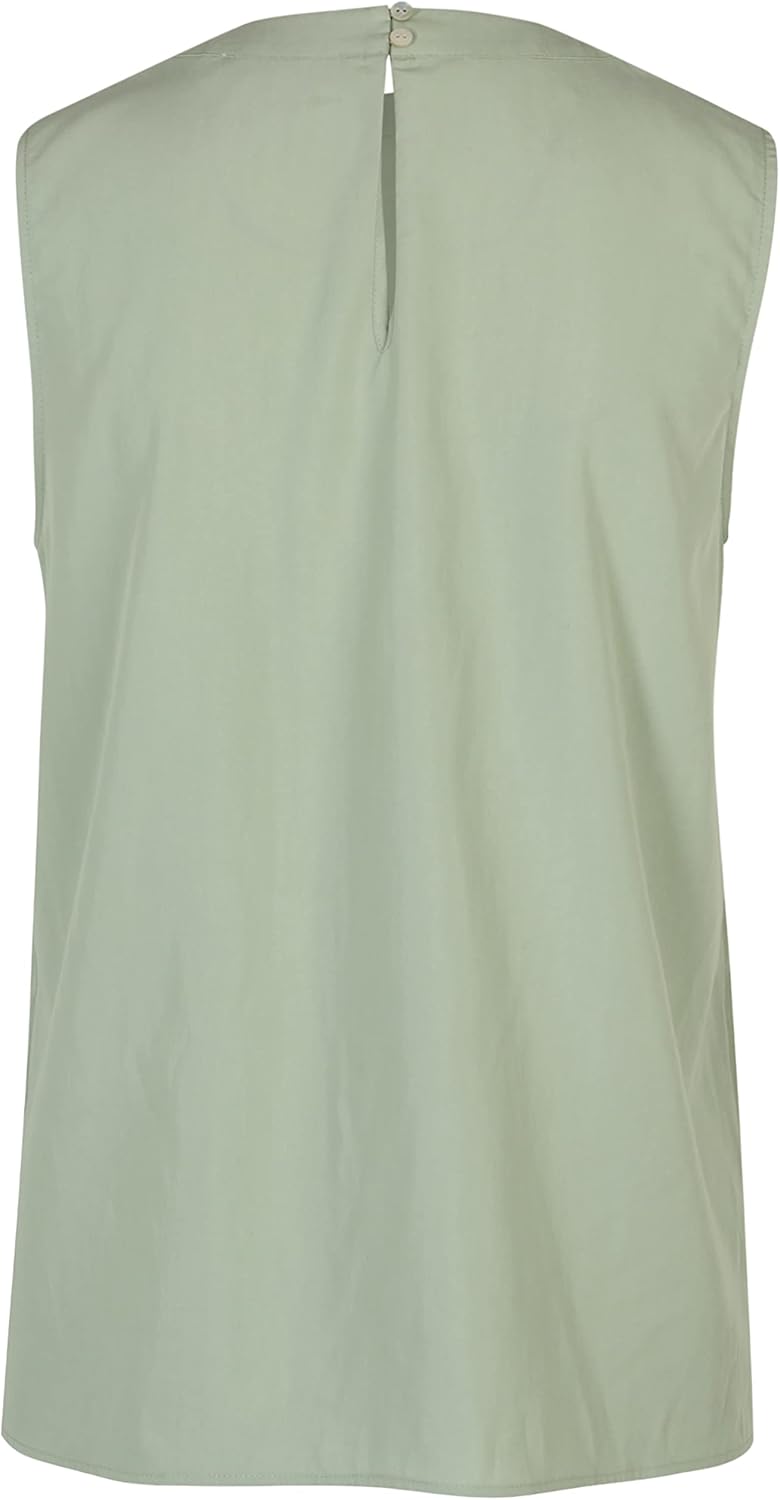 Tamaris Damen AVEIRO AOP Gewebtes Rundhalsausschnitt Top 38 Gossamer Green, 38 Gossamer Green