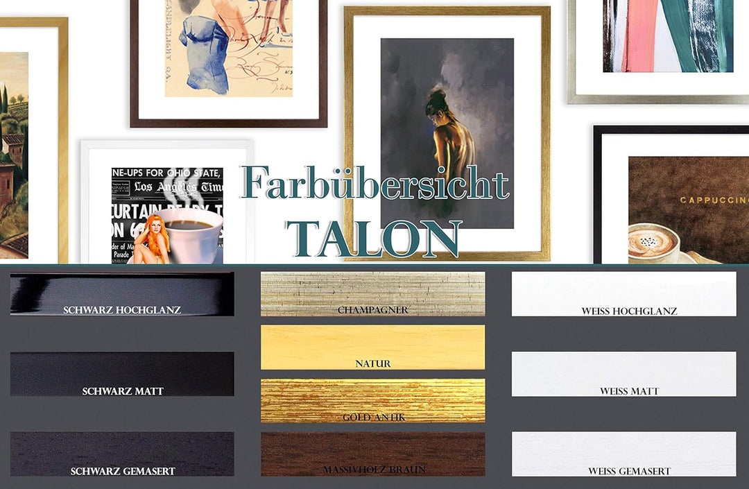 BIRAPA Objektrahmen Talon SPACE 50x50 cm Gold Antik 3D Bilderrahmen zum Befüllen, 50x50 cm Gold Anti