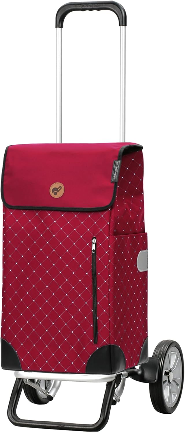 ANDERSEN Einkaufstrolley - Alu Star Shopper Sofia rot 43 L einkaufen, gross, Aluminium, höhenverstel