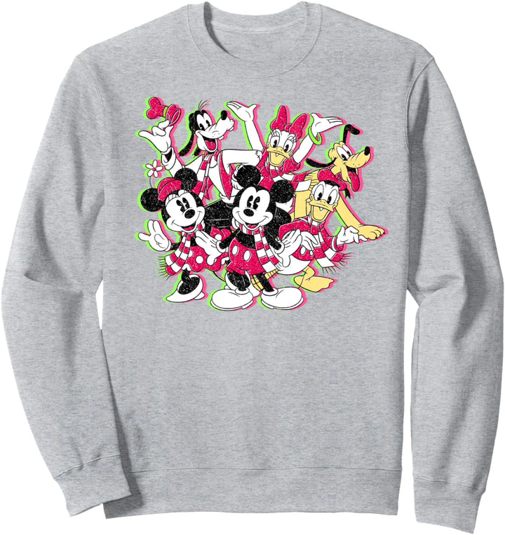 Disney Mickey And Friends Weihnachten Group Shot Sweatshirt