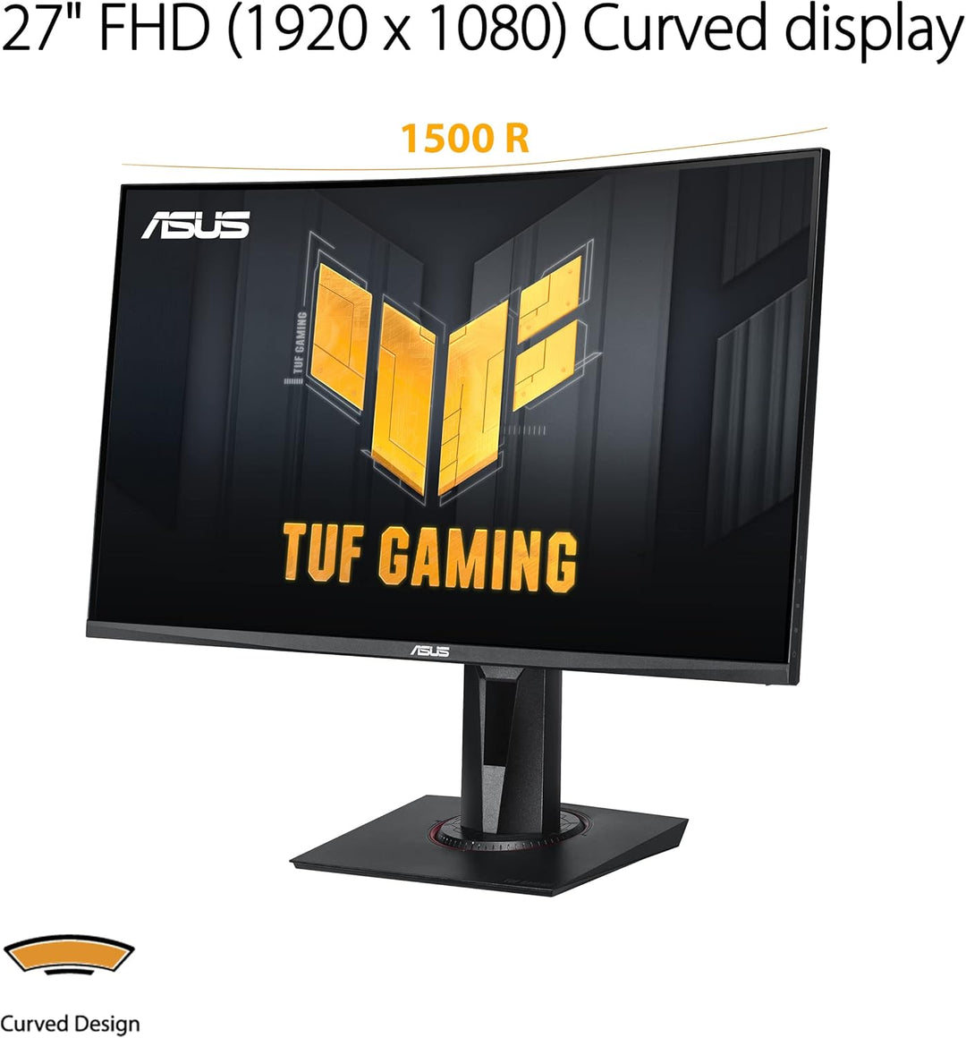 ASUS TUF Gaming VG27VQM - 27 Zoll Full HD Curved Monitor - 240 Hz, 1ms MPRT, FreeSync Premium - VA P